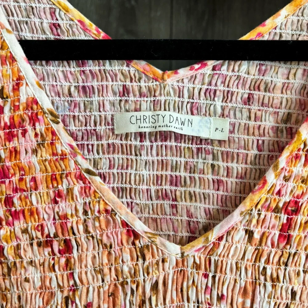 {Christy Dawn} The Brooklyn Dress in Sunset Gladiola, Size P-L - Picture 2 of 5